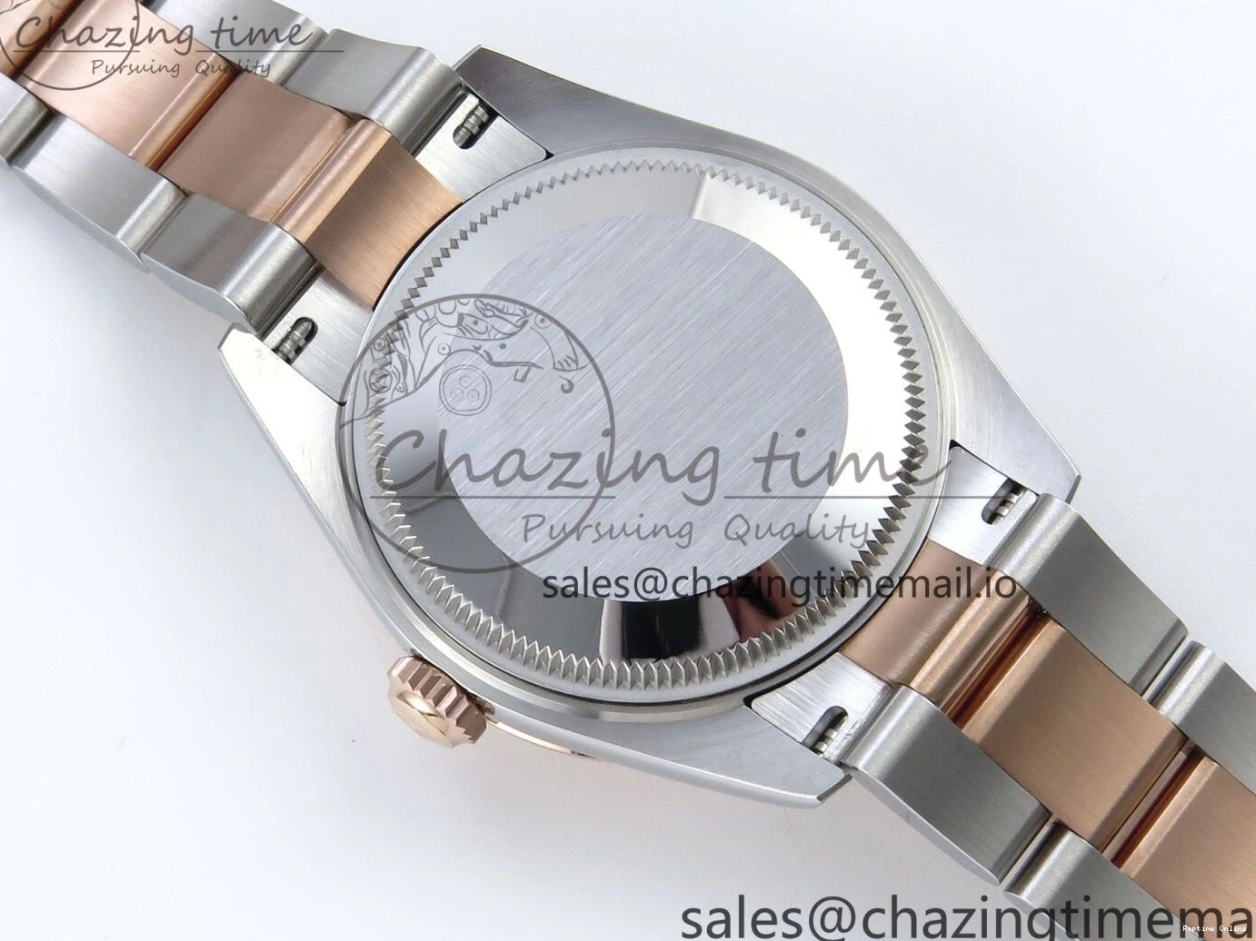 0515 Sleek DateJust 31 278381RBR ARF 1:1 Best Edition 904L Steel RG Roman Dial Diamonds Bezel on SS RG Oyster Bracelet ETA 382